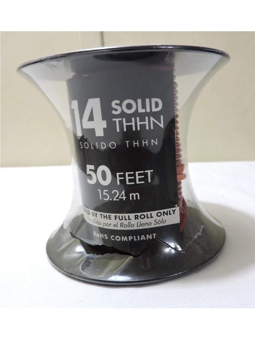 Southwire 50 Feet 14 Solid THHN Wire (RED) Solid Copper Still Sealed